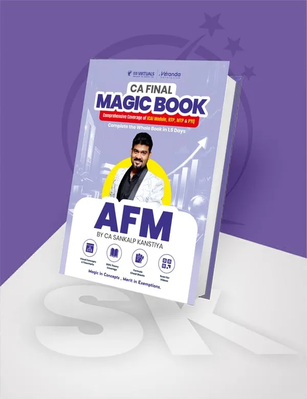 CA Final Advanced Financial Management (AFM) Magic Book By CA Sankalp Kanstiya Applicable For Nov 26 Exams book cover