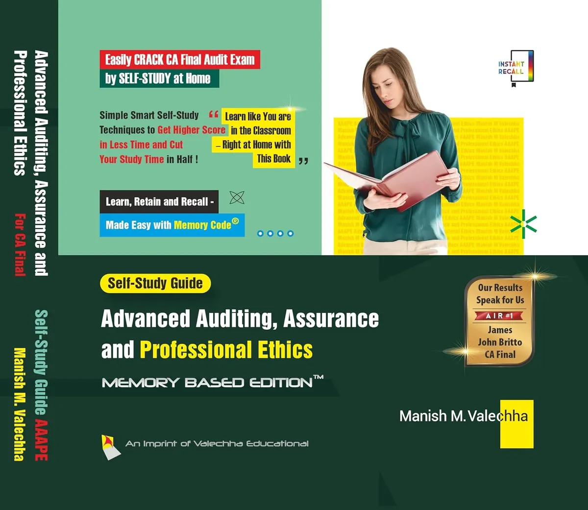 Audit for CA Final | Self-Study Guide with Clear Explanations, Examples & Diagrams | Learn, Retain & Recall Made Easy with Memory Code book cover