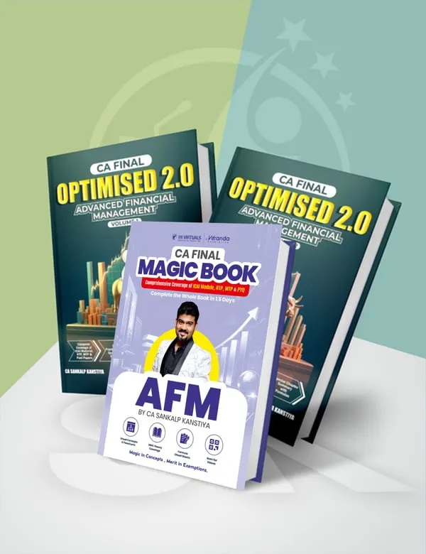 CA Final Advanced Financial Management (AFM) Optimised 2.0 & Magic Book By CA Sankalp Kanstiya Applicable For Nov 26 Exams book cover