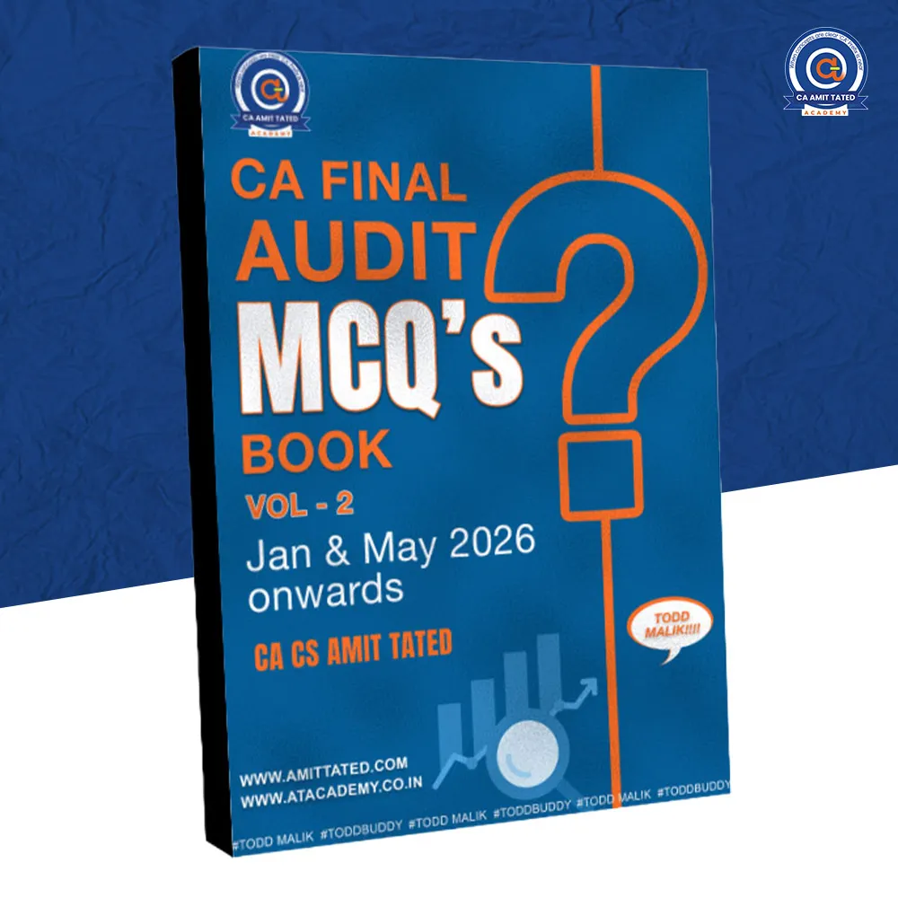 CA Final Audit MCQs Book (Vol. 2) Jan & May 2026 onwards by CA CS Amit Tated book cover