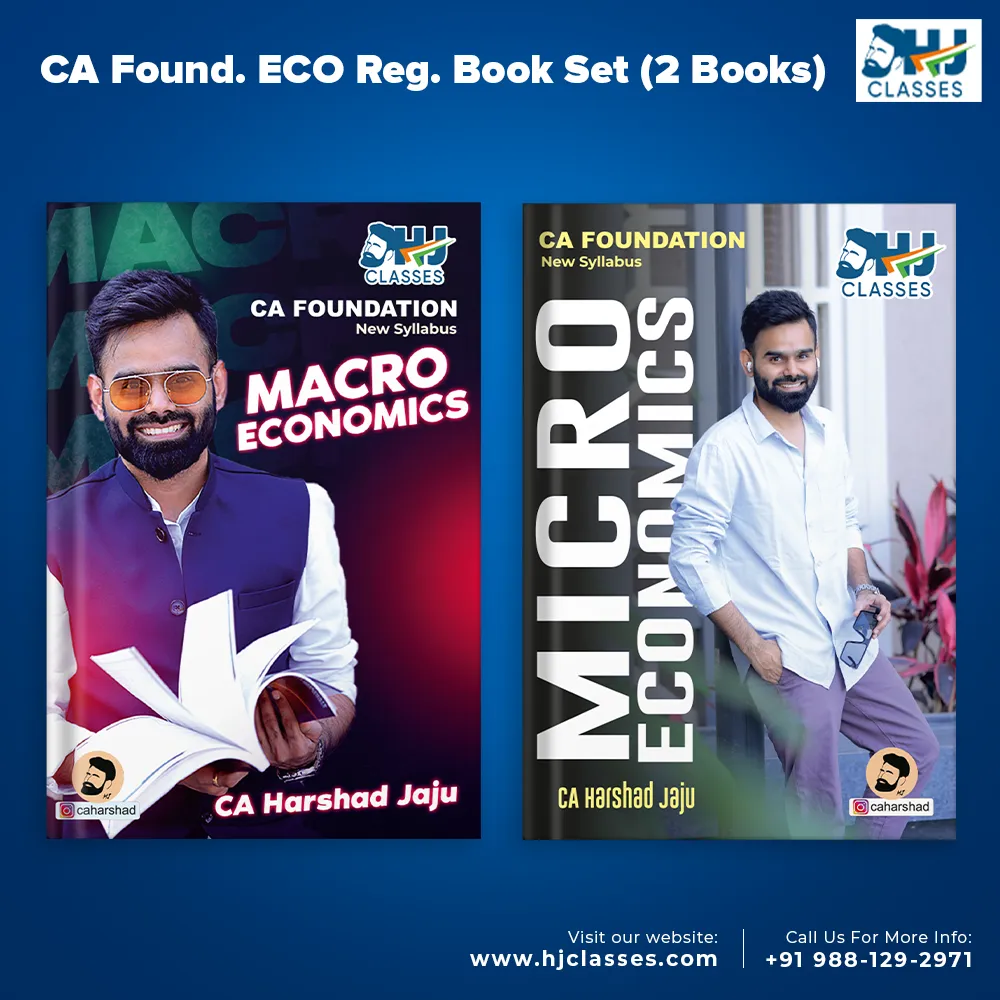 CA Foundation Economics Regular & Exam Oriented Book Set book cover
