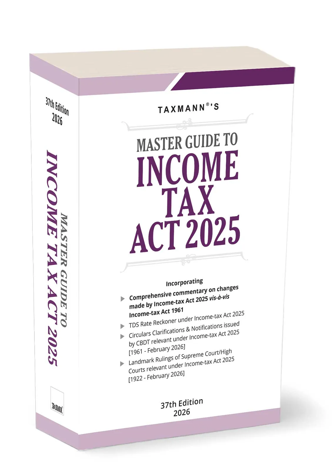 Master Guide to Income Tax Act 2025 book cover