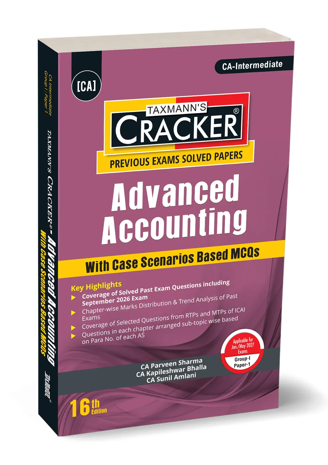 Advanced Accounting (Advanced Accounts) | CRACKER book cover