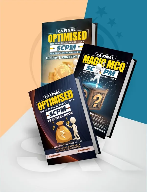 CA Final SCPM SET B Combo Book Set By CA Sankalp Kanstiya Applicable For Nov 26 book cover