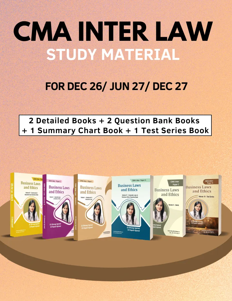 CMA Inter Law Books by CA Shivangi Agrawal book cover