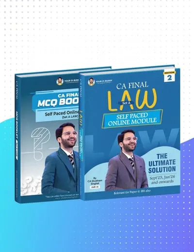 CA Final SPOM Law Set A Self Paced Online Module book cover