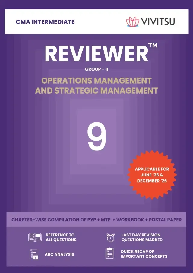 CMA Intermediate Reviewer - Operations Management and Strategic Management book cover