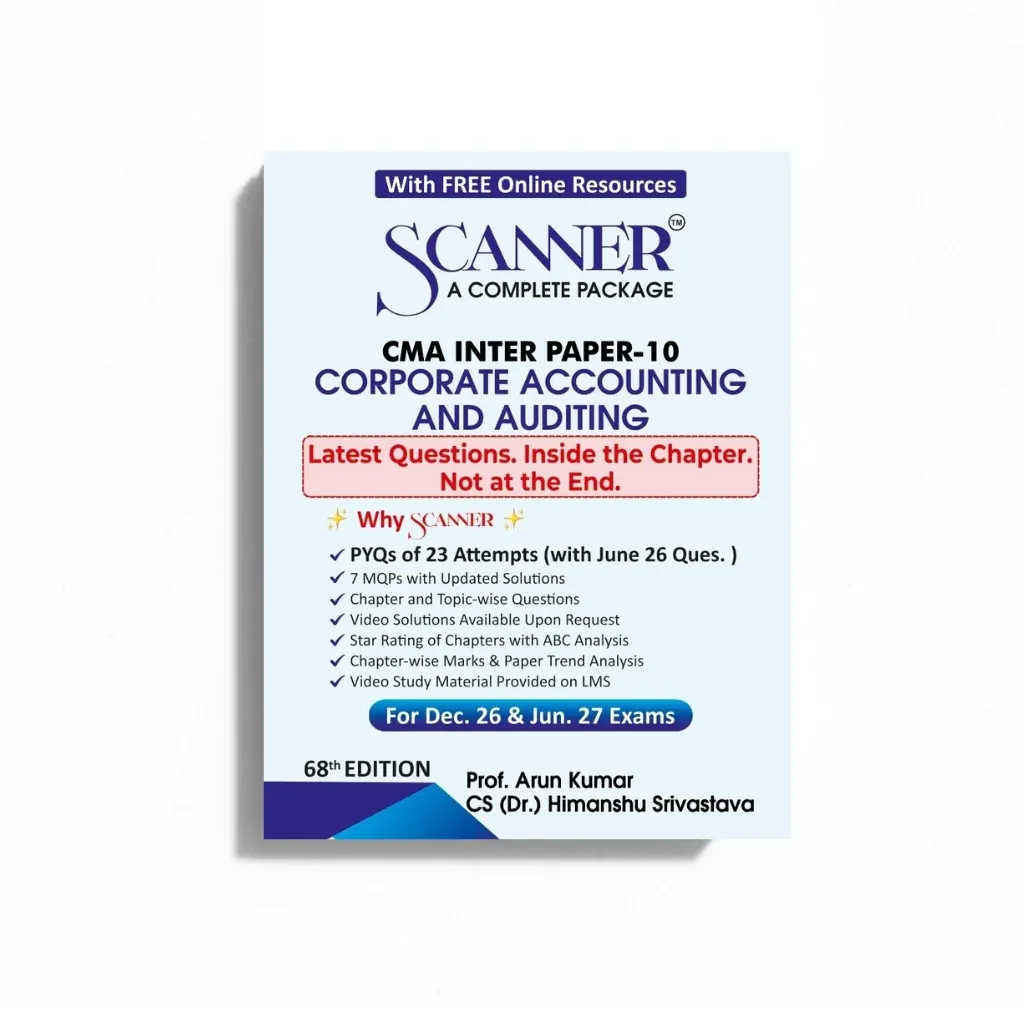 CMA Inter Paper 10 Corporate Accounting and Auditing Scanner