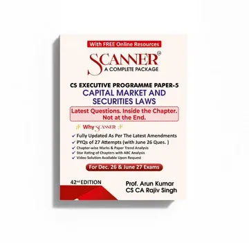 CS Executive Paper 5 Capital Market and Securities Laws Scanner book cover