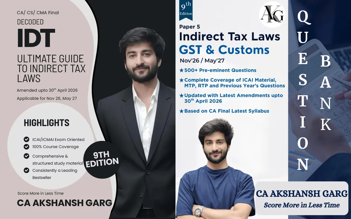 IDT Summary Book & Question Bank Combo – CA Final (9th Edition) book cover