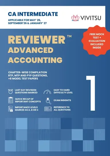 CA Intermediate Reviewer - Advanced Accounting