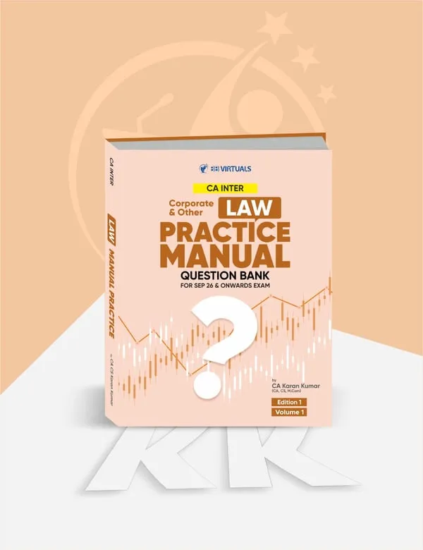 CA Inter Corporate & Other Laws Question Bank book cover