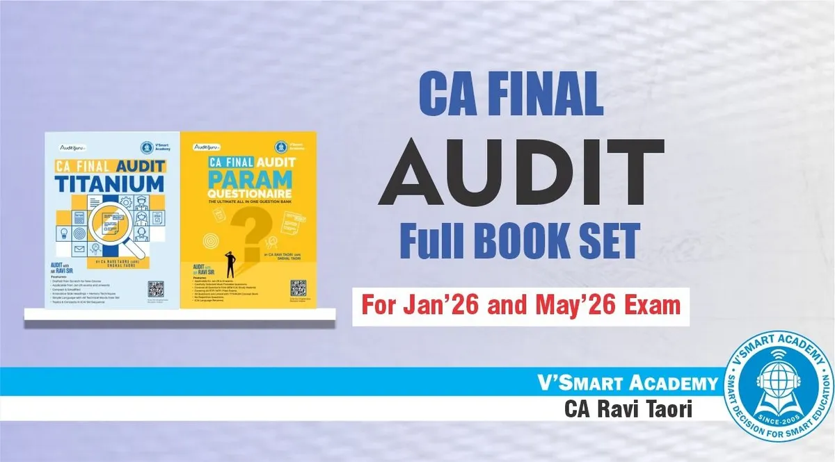 CA Final Audit | Complete Book Set | CA Ravi Taori book cover