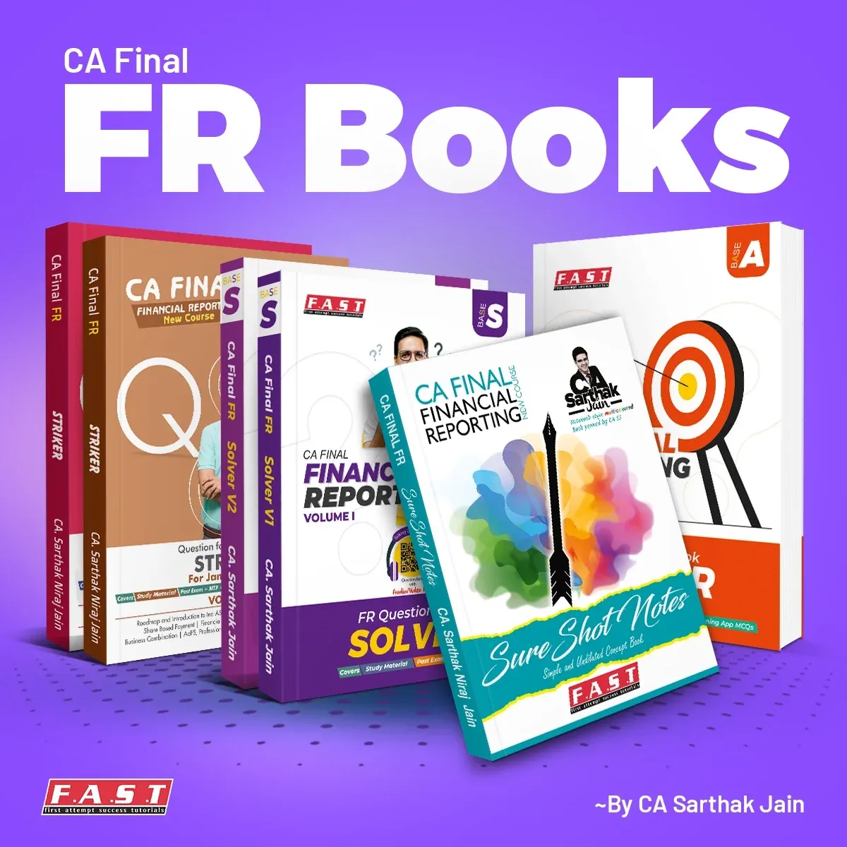 CA Final FR Books | CA Sarthak Jain | SureShot Notes + Question Banks + MCQs