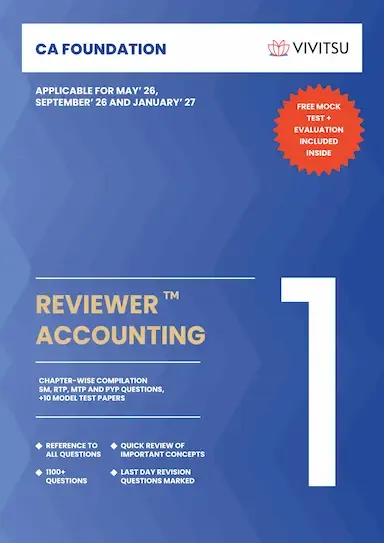 CA Foundation Reviewer - Accounting book cover