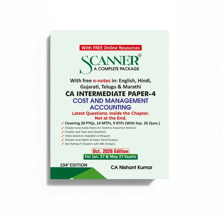 CA Inter Paper - 4 Cost and Management Accounting Scanner