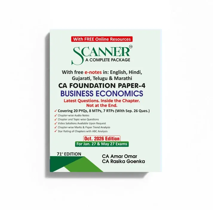 CA Foundation Paper - 4 Business Economics Scanner book cover