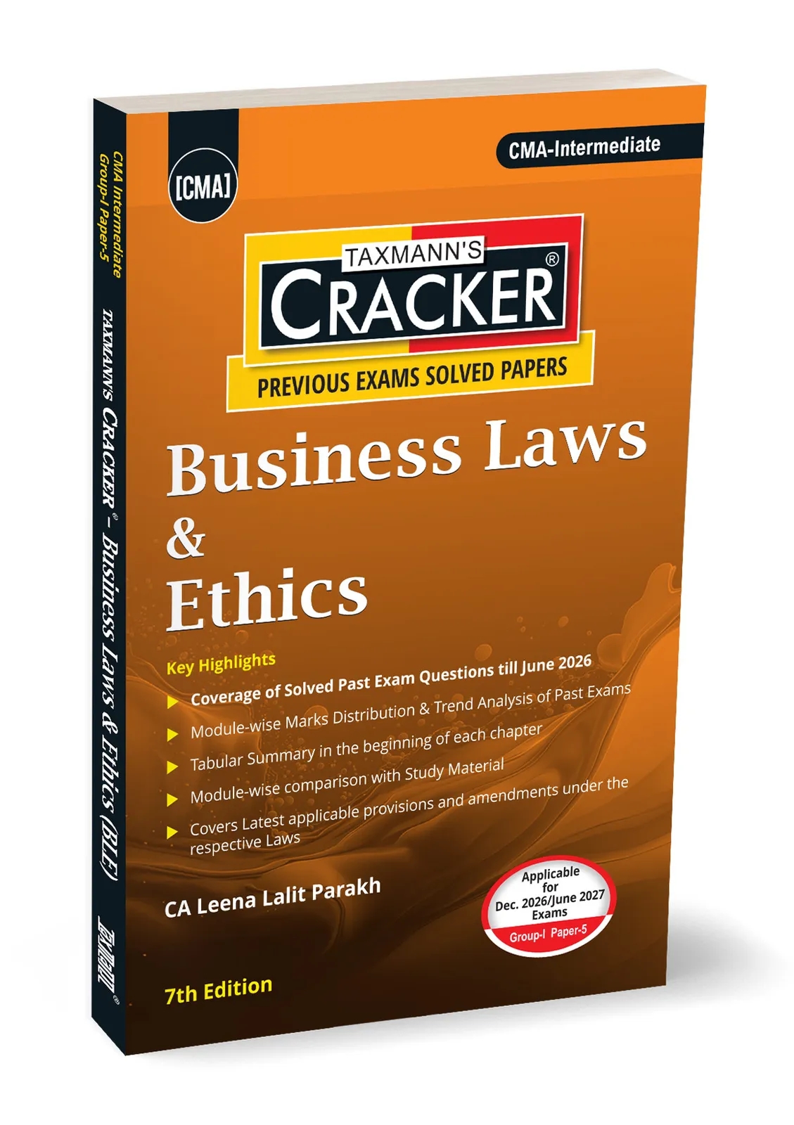 Business Laws & Ethics (Law/BLE) | CRACKER book cover