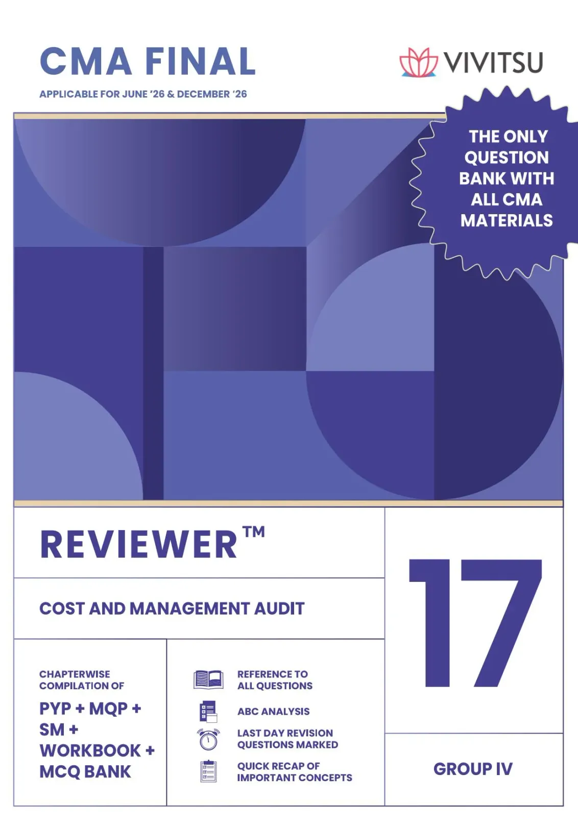 CMA Final Reviewer - Cost and Management Audit book cover