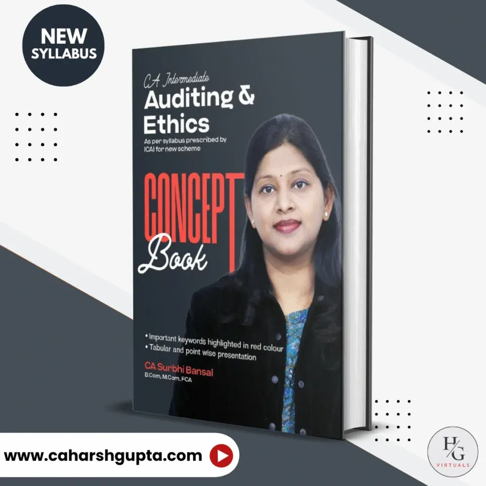 Concept Book-Auditing & Ethics-CA Surbhi Bansal | Sep’26/Jan’27 book cover