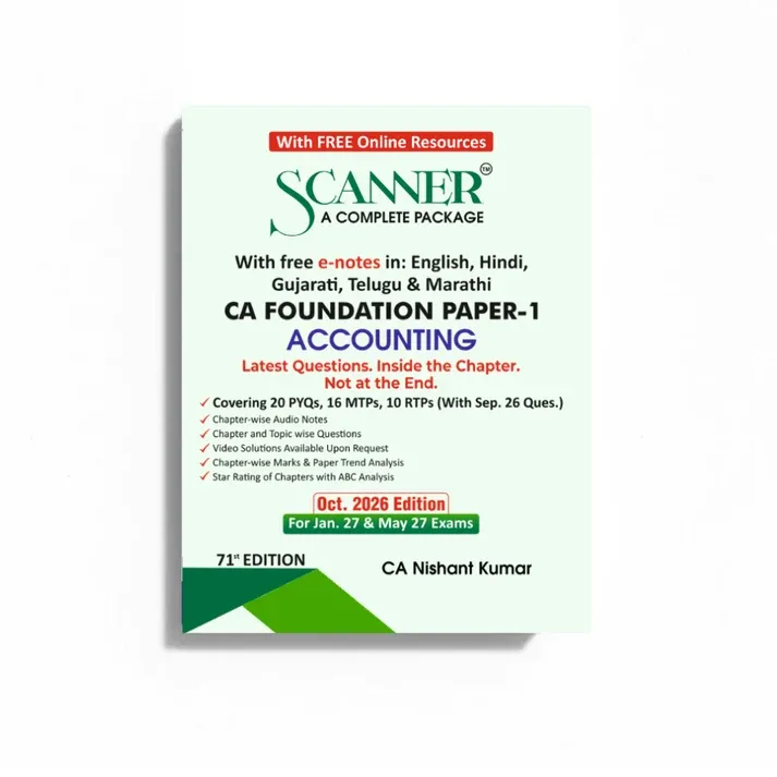 CA Foundation Paper - 1 Accounting Scanner book cover