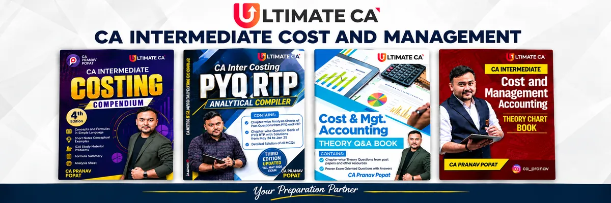 CA Inter Cost and Management Accounting Books – CA Pranav Popat