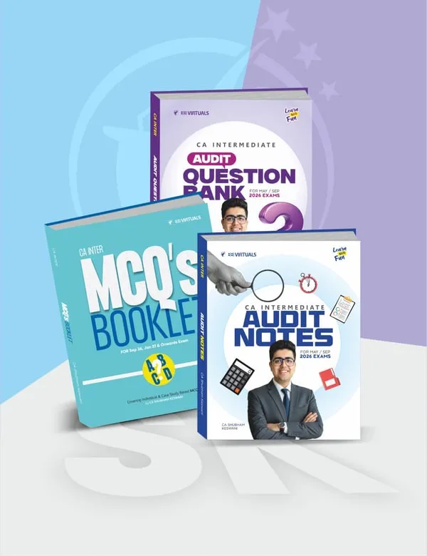 CA Inter Combo Audit Notes, Question Bank & MCQ Book