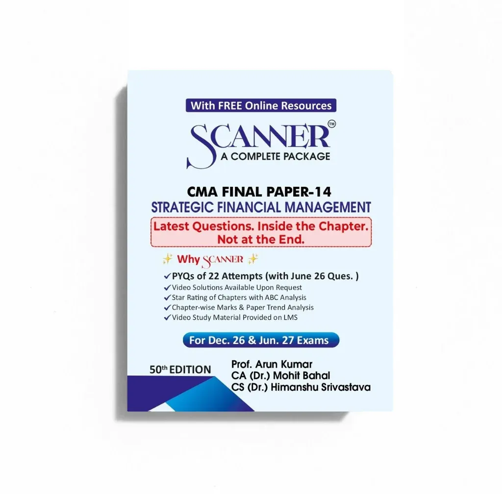 CMA Final Paper 14 Strategic Financial Management Scanner book cover