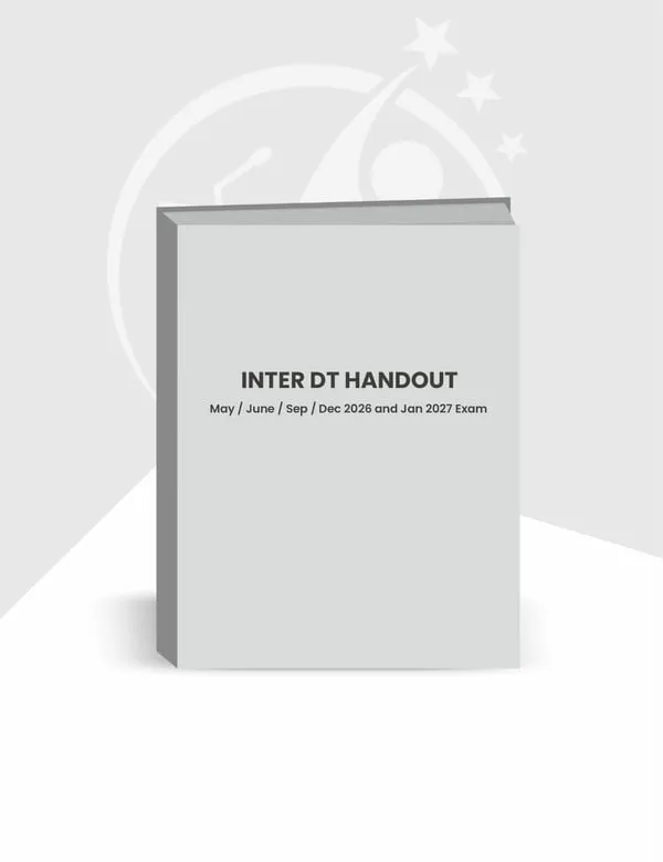 CA Inter Direct Tax Handout (Board Notes) By CA Bhanwar Borana book cover