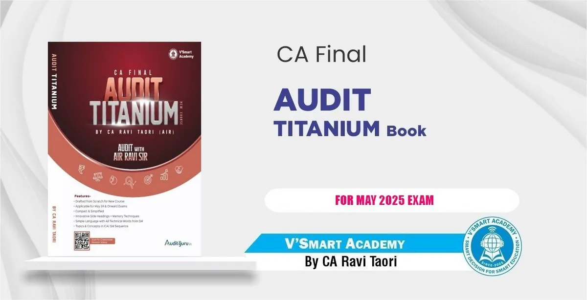 Titanum Concept Book | CA Final Audit | CA Ravi Taori book cover