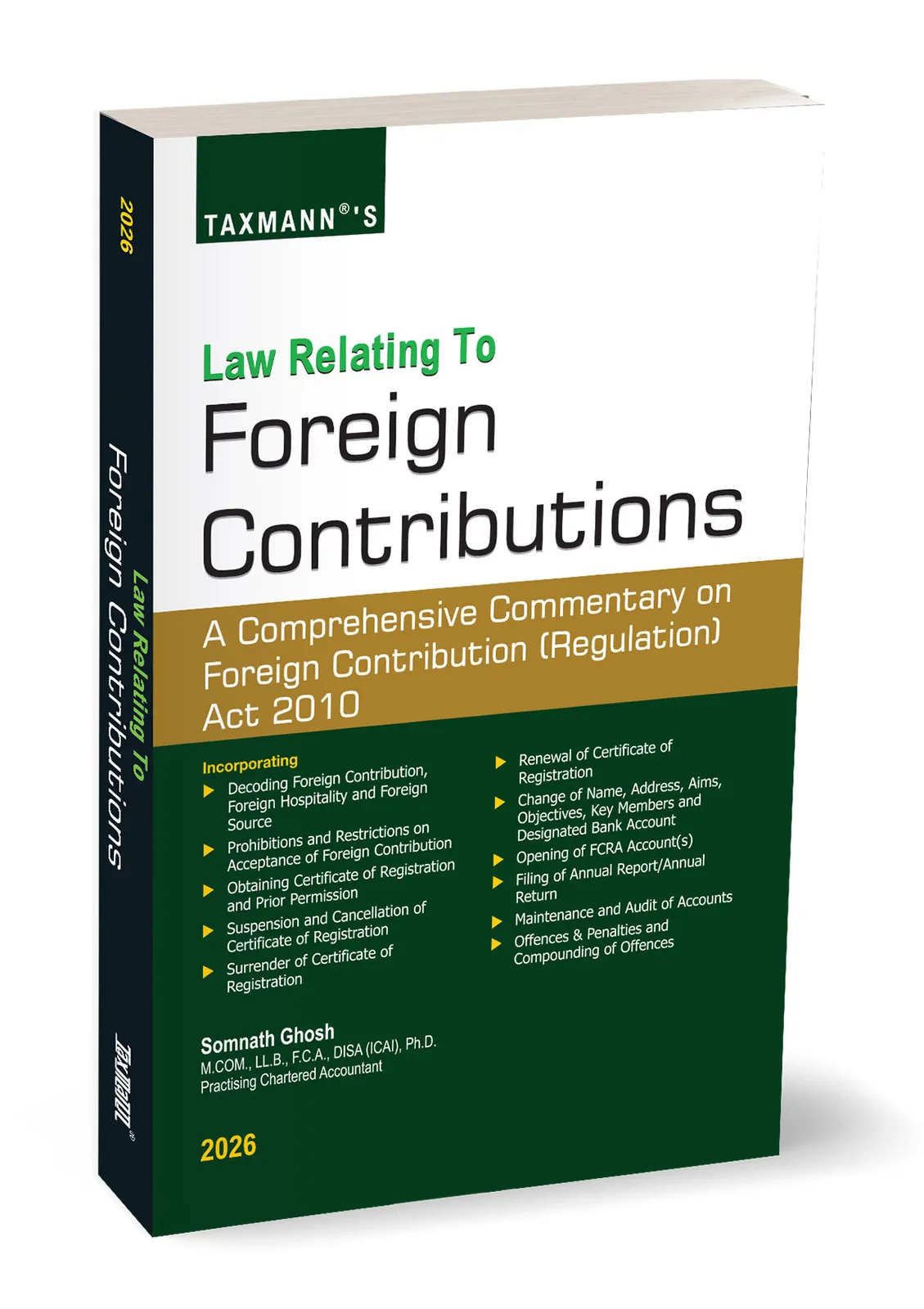Law Relating to Foreign Contributions – A Comprehensive Commentary on FCRA 2010