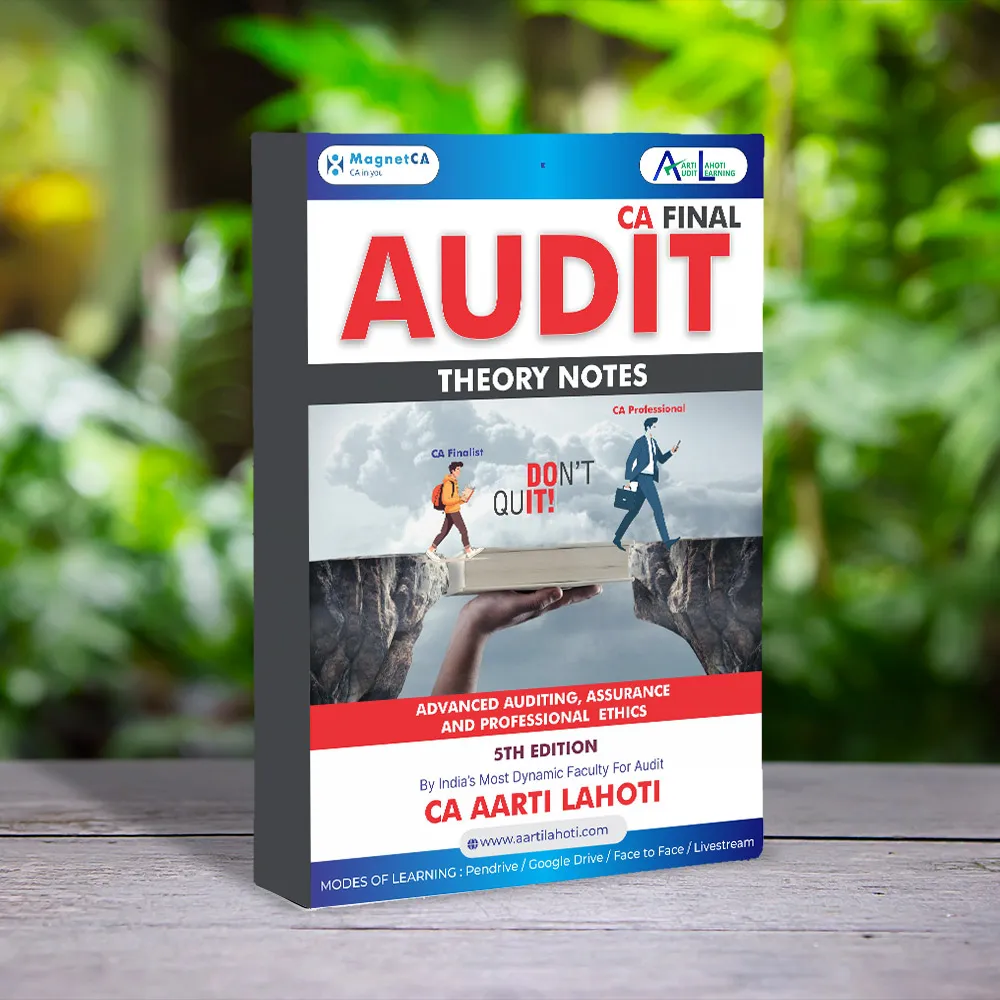CA Final Audit Theory Notes by CA Aarti Lahoti book cover