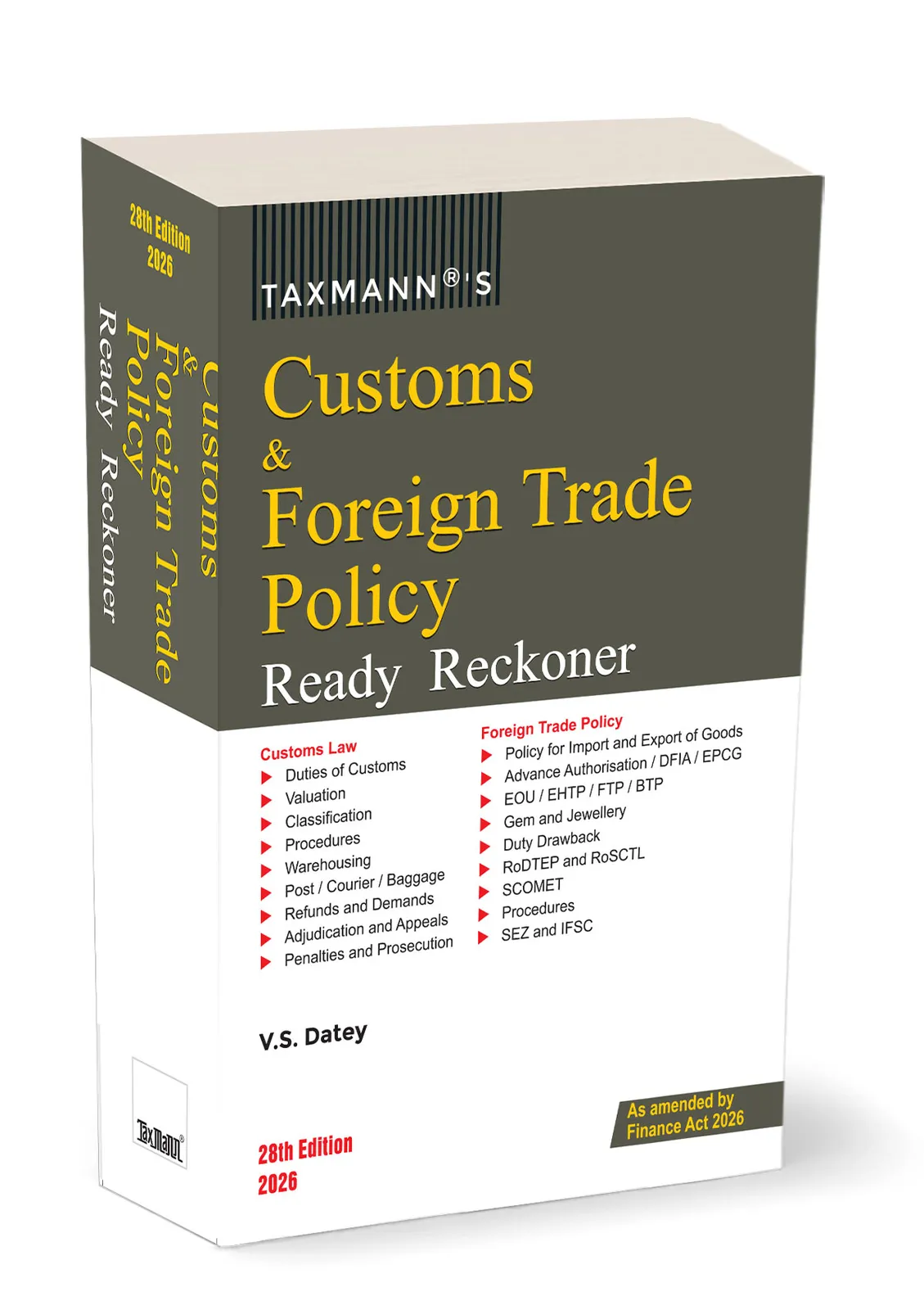 Customs & Foreign Trade Policy (FTP) Ready Reckoner