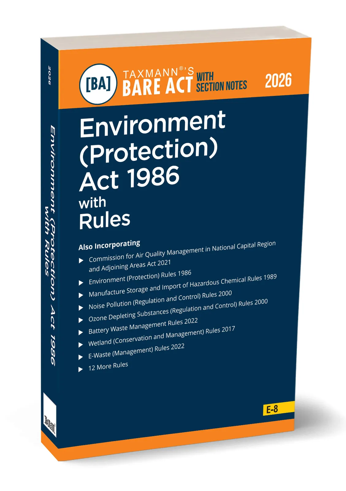 Environment (Protection) Act 1986 with Rules – Bare Act with Section Notes