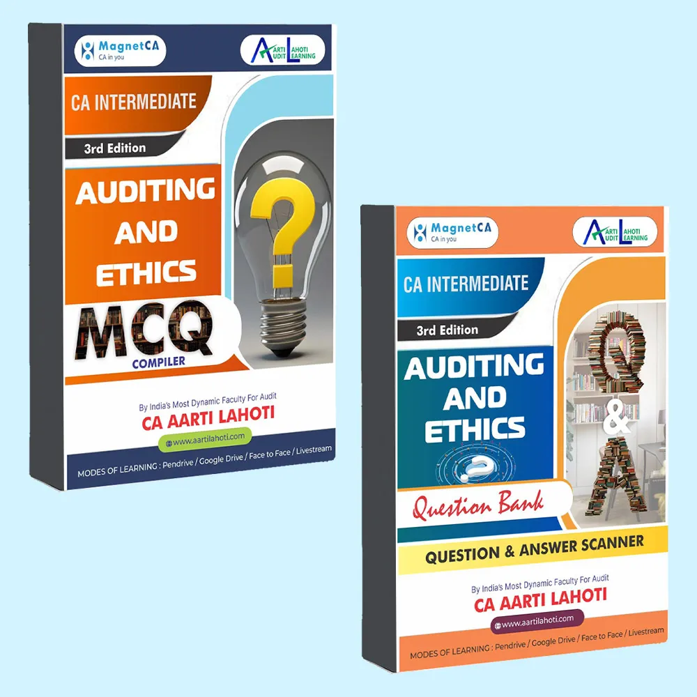 CA Inter Audit Book Combo – Q&A + MCQ Book by CA Aarti Lahoti