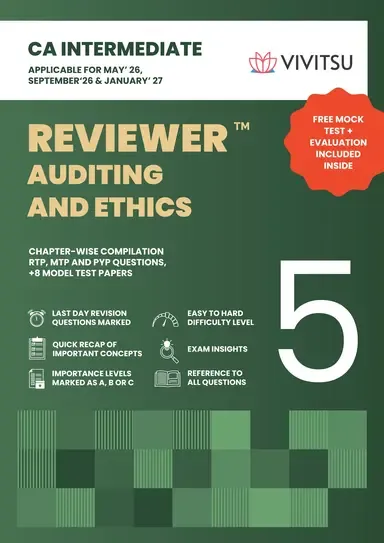 CA Intermediate Reviewer - Auditing and Ethics book cover