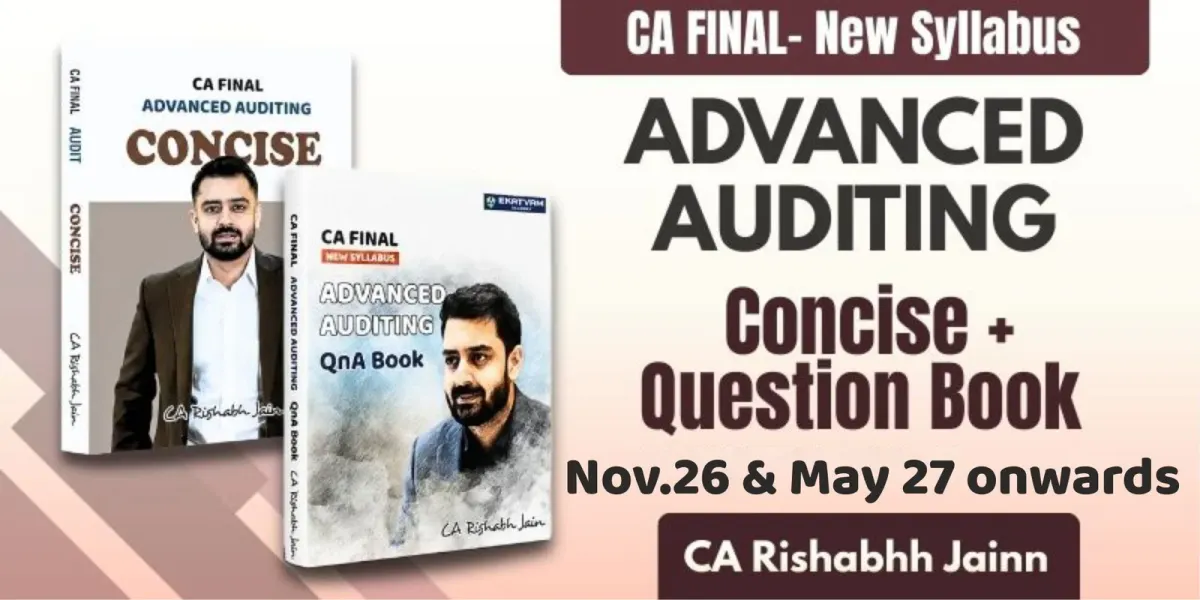 CA Final Audit Regular Books Set by CA Rishabh Jain