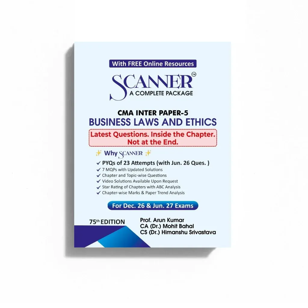 CMA Inter Paper 5 Business Laws and Ethics Scanner