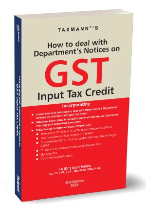 How to Deal with Department's Notices on GST Input Tax Credit