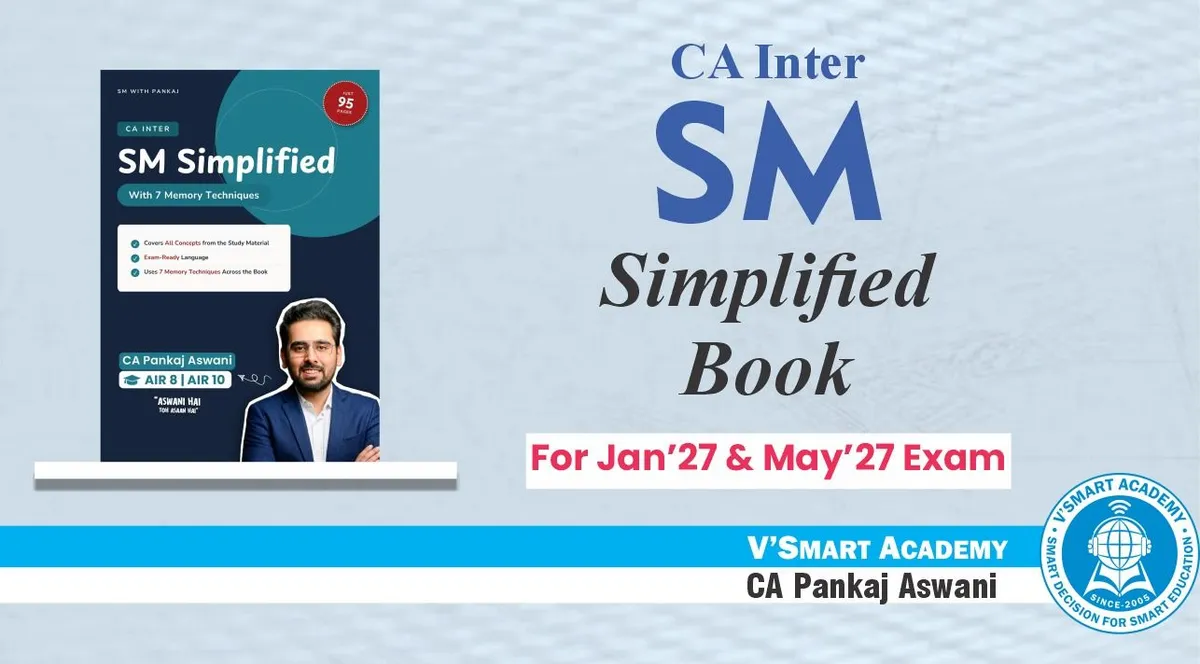 CA Inter SM Simplified Book | By CA Pankaj Aswani