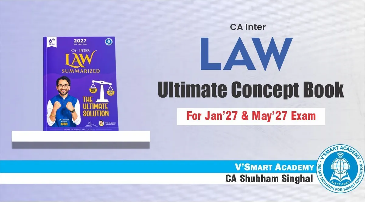 Summary Notes | CA Inter Corporate and Other Laws | By CA Shubham Singhal book cover
