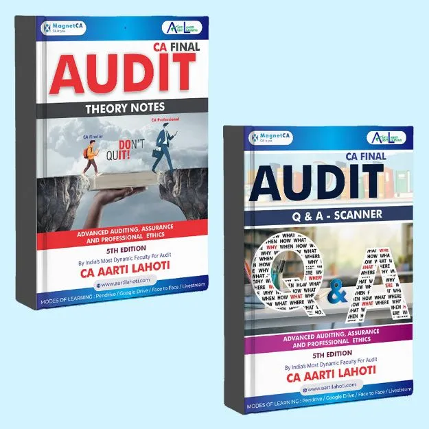 CA Final Audit Theory Notes + Q & A Scanner by CA Aarti Lahoti book cover