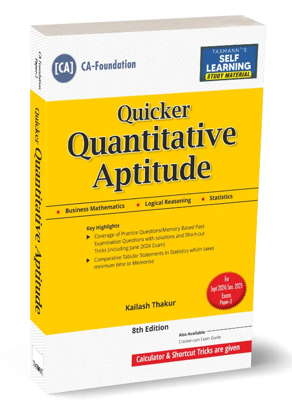QUICKER Quantitative Aptitude (Maths | LR | Stats) | Study Material