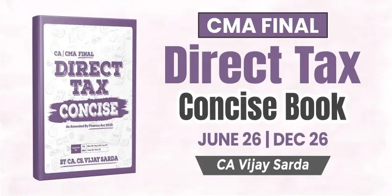 CMA Final DT Concise Book by CA Vijay Sarda