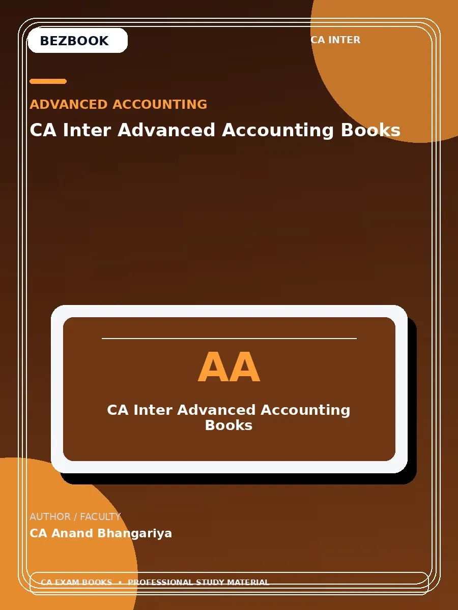 CA Inter Advanced Accounting Books – CA Anand Bhangariya