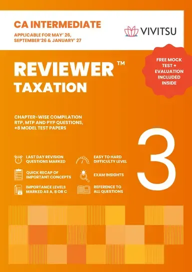 CA Intermediate Reviewer - Taxation book cover