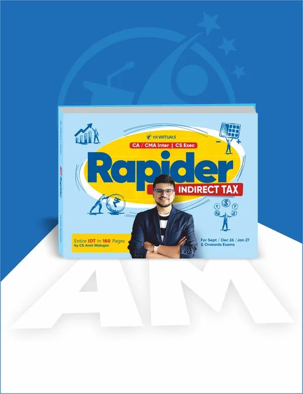 CA/CMA/CS - Inter/Exec IDT Rapider Book for Sep 26 & Onwards By CA Amit Mahajan
