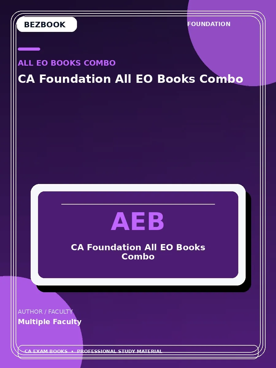 CA Foundation All EO Books Combo