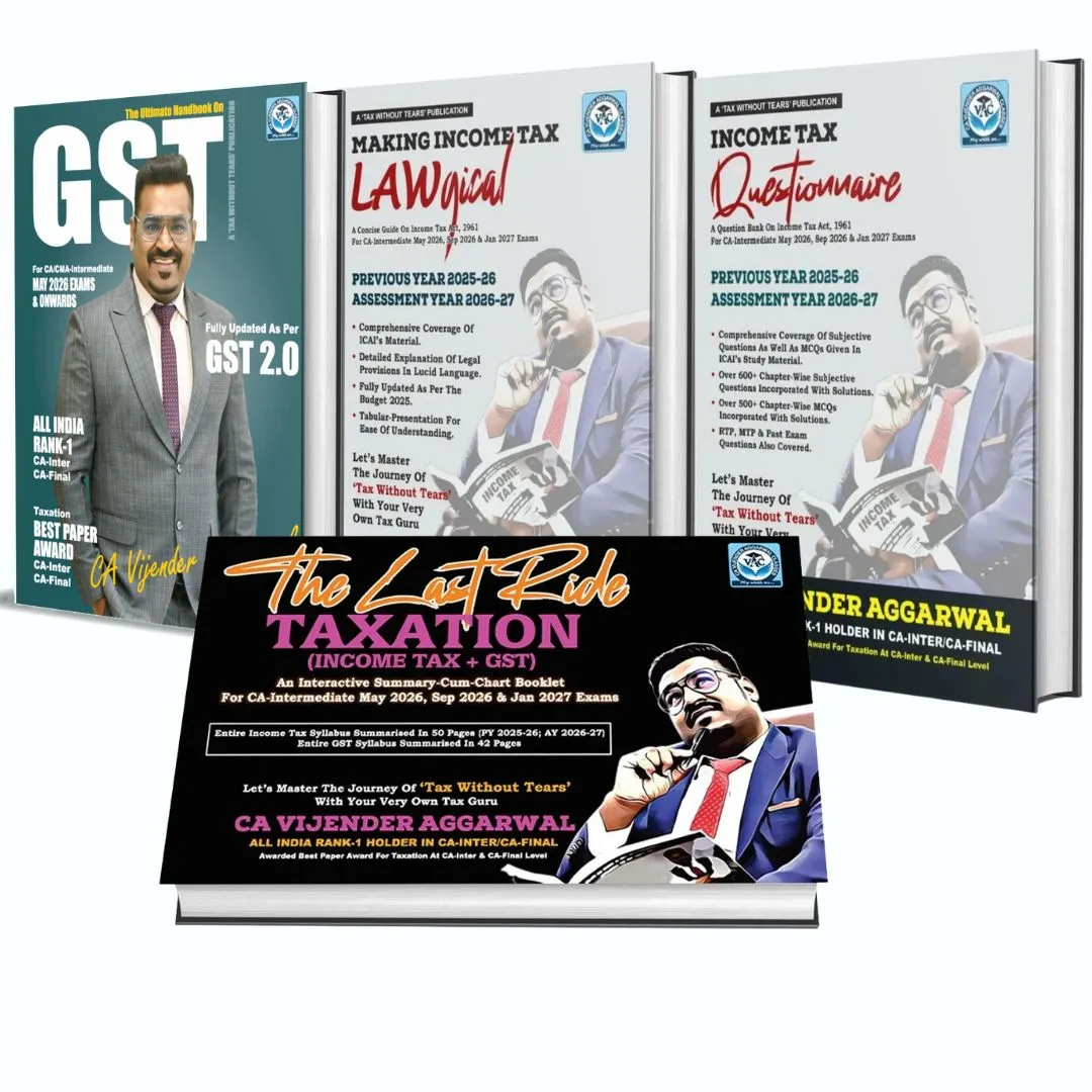 CA Taxation Ultimate Book Combo (Income Tax + GST)