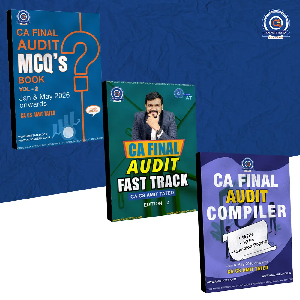 CA Final Audit Combo | MCQs (Vol. 2) + Compiler + Fast Track by CA CS Amit Tated book cover